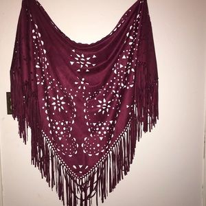 Stevie Nicks Triangle Tassle Shawl Wrap